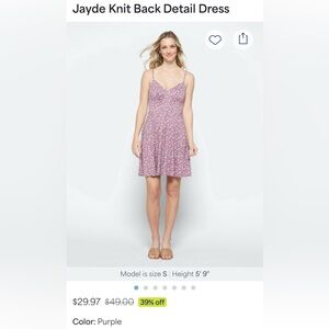 Nine Britton Jayde Knit Floral Mini Dress